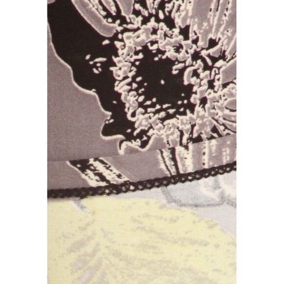 X-Plus Size 3X-5X Womens Floral Multi-color Print,‎ Full Leggings With Banded - Picture 4 of 4